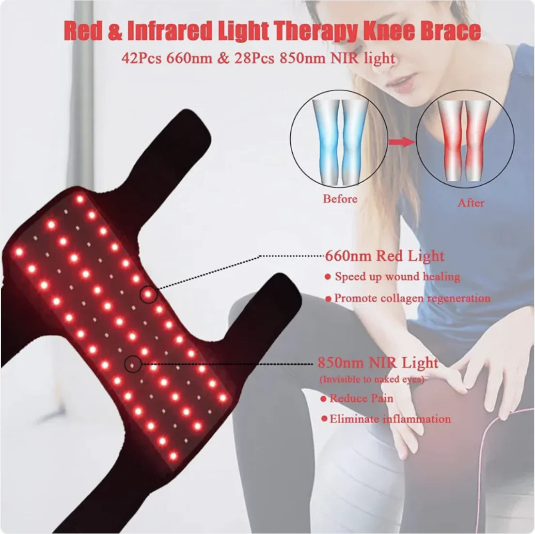Infrared Therapy Knee Wrap